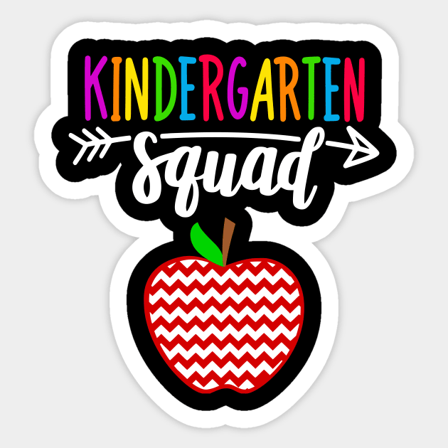 Cute Team Kindergarten Squad Teacher Back To School Gift Sticker by Ramadangonim